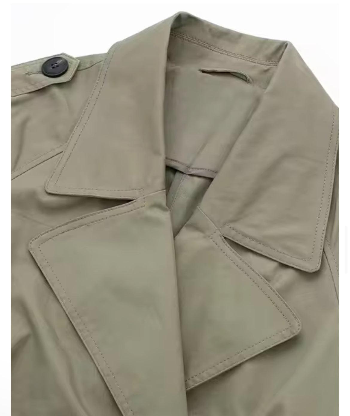 Timeless Longline Trench Coat – Green