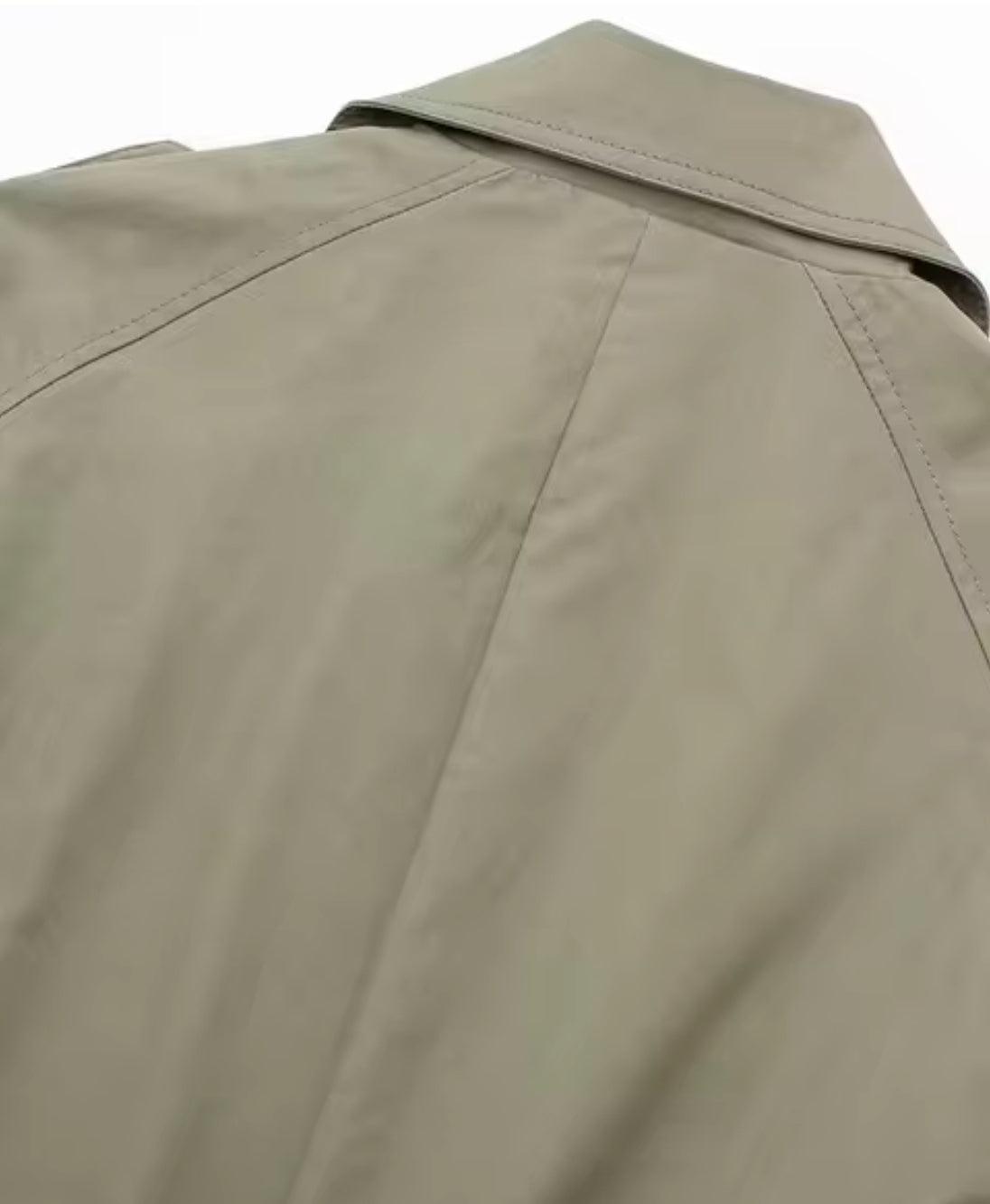 Timeless Longline Trench Coat – Green