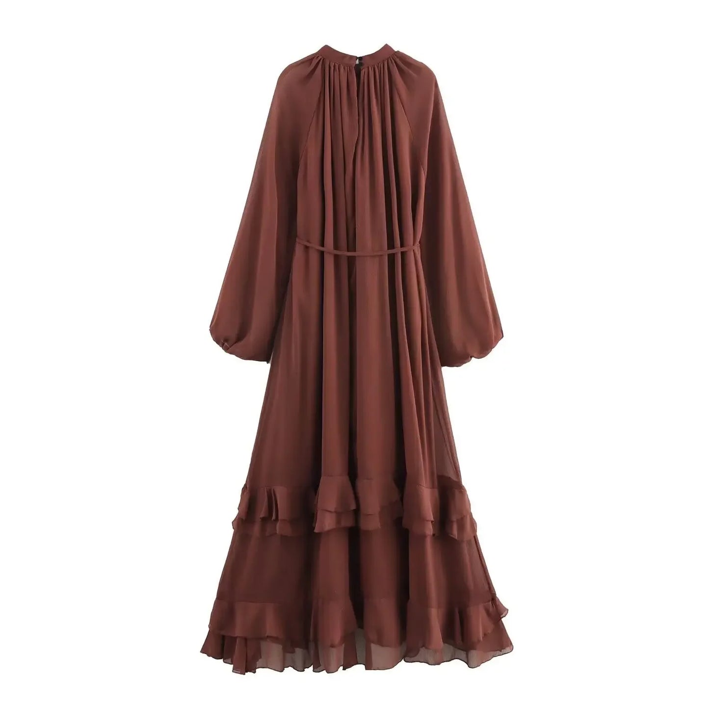 Rear view of the sienna maxi dress