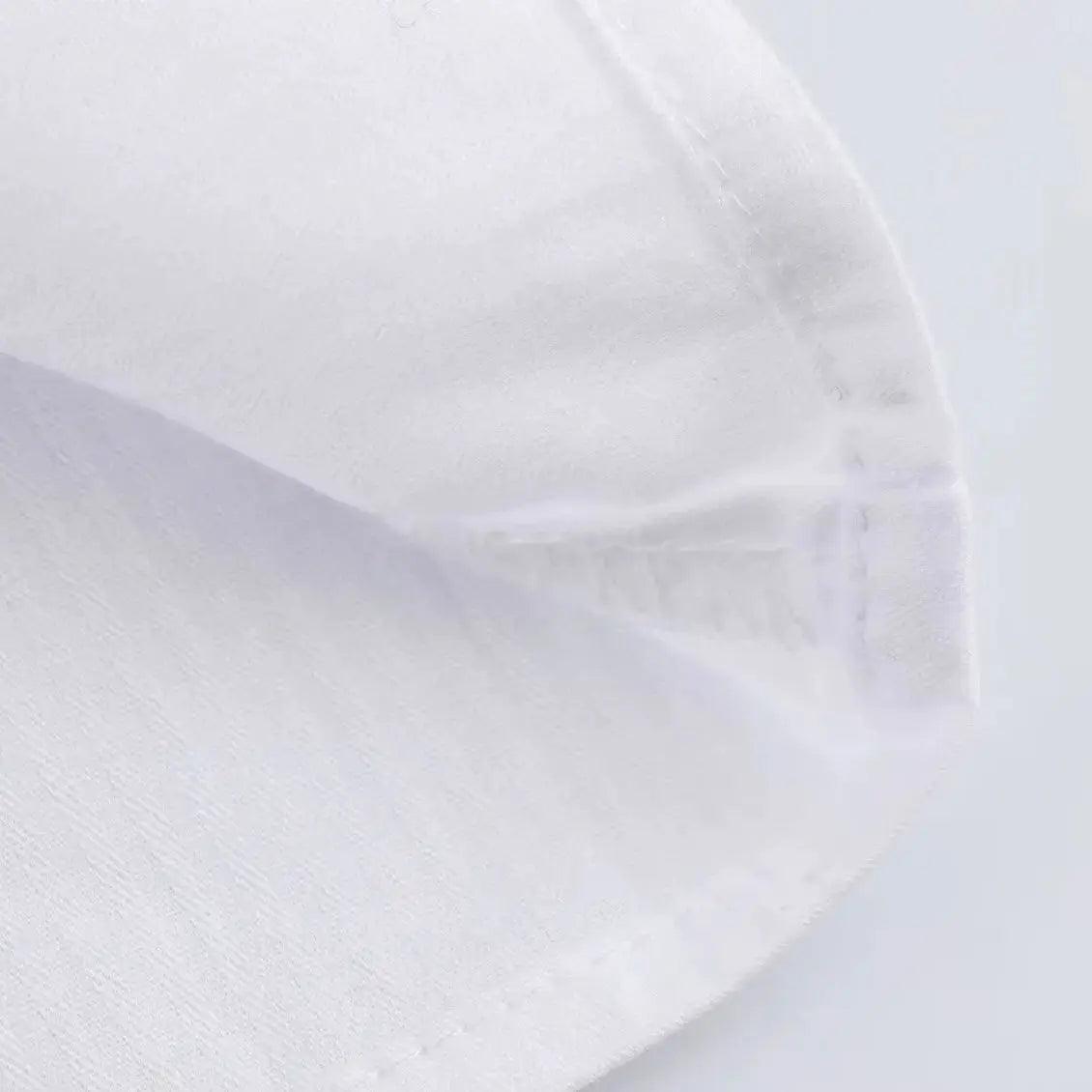 Lace Trim Lantern Blouse - White