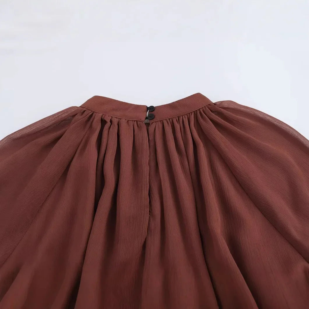 rear view neck detail of the sienna maxi dress
