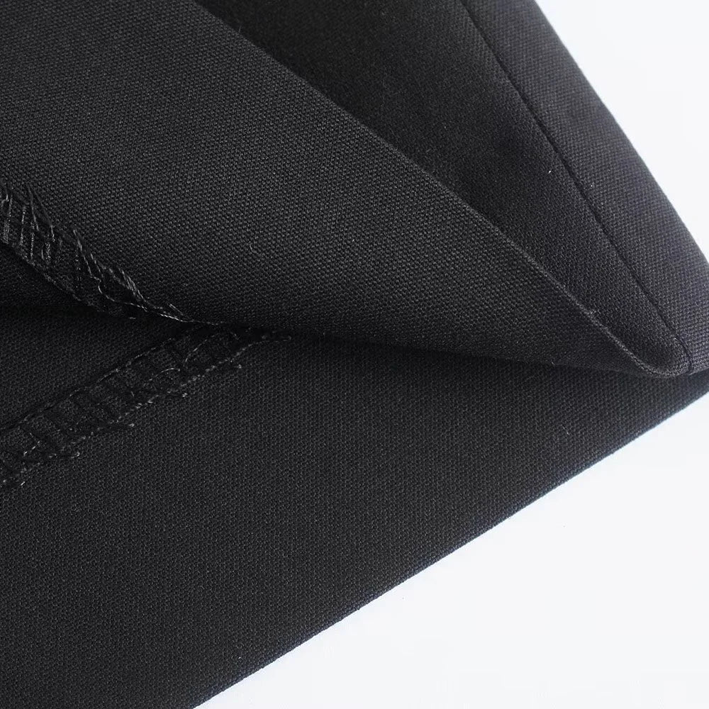 Tailored Wide-Leg Trousers - Classic Fit In Black
