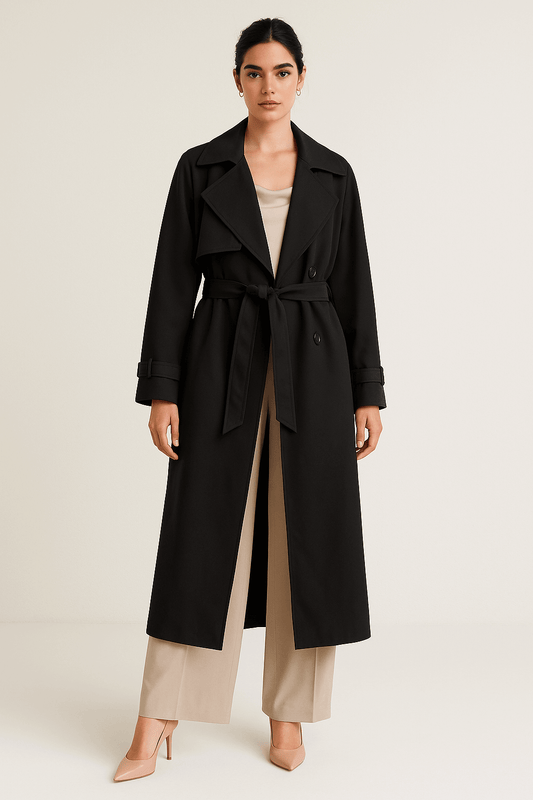 The Noir Trench: Where Quiet Luxury Meets Purpose